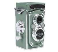 Fockety Vintage Digital Camera, Portable Compact TLR Style Small 24MP Autofocus Digital Camera Retro Retro Twin Lens Reflex Style, for Beginners Teens Boys Girls (Green)