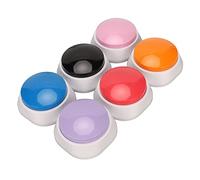 Fockety Voice Recording Button, 6Pcs Communication Recordable Dog Talking Buttons Set, 30 Second Record and Playback, Interactive Tool Answering Sound Buzzers for Training Study Office