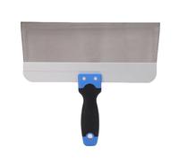 Fockety Wall Finishing Tools Kit, 8 Piece Drywall Tool Set Drywall Mud Set Stainless Steel Drywall Hand Tool Kit with 14" Mud Pan, 8"/12" Scrapers, 6.5" Arc Trowel