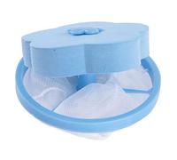 Fockety Washing Machine Floating Filter Bag, Harmless to Clothes Easy to Use Catches Lint and Debris, with Mesh Pouch for Fully Automatic and Semi Automatic Washing Machines (Blue)