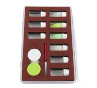 Fockety Watch Luminous Fluorescent Powder Repair Kit with Bright Colors for Night Warning, Suitable for Watchmakers and Artists, 4 Colors