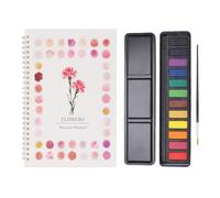 Fockety Watercolor Notebook, Made with Carefully Selected Paper Materials for Young Artists, with Bright Surface and Attractive Patterns, for Home and Children's Classroom Use (Flowers)