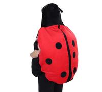Fockety Wearable Ladybug Pillow, 60/100/150cm Removable Cute Warm Giant Ladybug Wearable Pillow Plush, Oversized Ladybug Stuffed Animal with Soft Shell for Kids and Adults (1.5m/4.9ft)