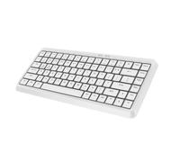 Fockety Wireless Keyboard, 2.4G Ultra Slim Compact 84 Keys Silent Keyboard with Multimedia Shortcut Keys, for Wins 11 10 8 7, Vista, OS, PC, Laptop, Desktop (White)
