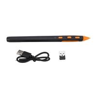 Fockety Wireless Mouse Pen, Ergonomic Pen Mouse with 800 1200 1600 DPI Adjustable, PPT Flip Function, 10M Range, Compatible with Windows Mac OS Laptops Desktops Tablets Smartphones (Black)