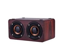 Fockety Wireless Speaker with Sound Quality Loudspeakers and Long Playtime for Indoor Outdoor Activities (Mahogany Grain (English Version))