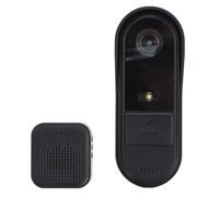 Fockety Wireless Video Doorbell with 2 Way Intercom, HD Camera Day Night Monitoring, IP67 Waterproof WiFi App Control Doorbell Camera, Supported Memory Card Up to 128GB for Android IOS