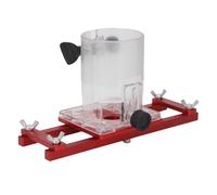 Fockety Wood Trimmer Router Base, 2 in 1 Router Slotting Bracket, Wood Palm Routers Base for Inside Diameter 65mm Trimming Machine, Plastic and Veneer