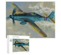 FockeWulf Fw 190 Jet War Artistic Wooden Jigsaw Puzzle for Adults, 500 PCS