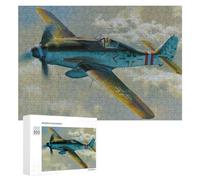 FockeWulf Fw 190 Jet War Colourful Wooden Jigsaw Puzzle for Adults, 300 PCS