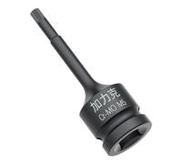 FOCMKEAS 1/2-Inch Drive x M5(5mm Impact XZN Triple Square Spline Bit Socket, Metric Lengthen Screwdriver Socket Adapter, 3-Inch Length, CR-MO Steel, One-Piece Construction, Black