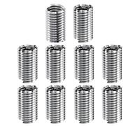FOCMKEAS 10Pcs 10-32 UNC 2.5 D Wire Thread Inserts, 304 Stainless Steel Coiled Wire Screw Sleeve,Thread Repair Insert Fastener Mending Kit for Automotive and Industrial Maintenance