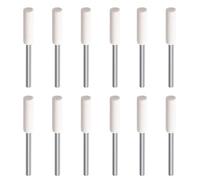 FOCMKEAS 12PCS 5mm Cylinder Shape Wool Felt Mounted Mandrel,Polishing Buffing Wheel Set,Polishing Bits for Rotary Tools -1/8"(3mm) Shank
