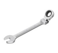 FOCMKEAS 14mm Flex-Head Ratcheting Combination Wrench Metric 72 Teeth 12 Point Ratchet Box Ended and Open End Spanner Tools, Flexible Head Gear Wrench, Heat-Treated CR-V