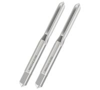 FOCMKEAS 2 PCS Metric Machine Tap M4 x 0.5, HSS 6542 Screw Tap H2, 3 Straight Flutes Thread Hole Repair Tools, Screw Milling Threading Machinist Repair(M4 x 0.5mm)