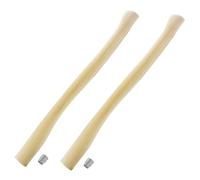 FOCMKEAS 2 pcs Premium Toon Wood Hammer Handle Replacement 90cm Long Wood Tool Handle,Ball Peen Hammer Handles with a Steel Wedges Suitable for Small Hammers or Axes with 58×24mm Tenons