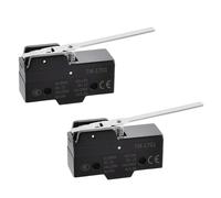 FOCMKEAS 2 Pcs TM-1701 Micro Limit Switch 15A 250VAC Small Micro Switch with Pivot Lever 1 NO+1 NC(SPDT) Miniature Limit Switches for Appliances, Industrial Automation & Electronic Equipment