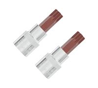FOCMKEAS 2PCS 3/8" Drive T50 Torx Bit Socket, S2 Steel Bits, Heat Treated CR-V Steel Star Sockets 1.9" Length, T50-2PC