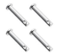 FOCMKEAS 4Pcs Single Hole Flat Head Clevis Pin 6 mm×60 mm Made of 304 Stainless Steel Connecting Rod Hinge Fasteners, Suitable for Mechanical Linkage Components, Ship Rigging, and Padlocks