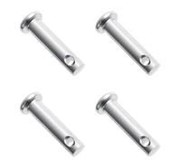 FOCMKEAS 4Pcs Single Hole Flat Head Clevis Pin M6×40 mm Made of 304 Stainless Steel Connecting Rod Hinge Fasteners, Suitable for Mechanical Linkage Components, Ship Rigging, and Padlocks