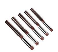 FOCMKEAS 5 PCS Hand Reamers Set Metric H8 Accuracy Alloy Tool Steel 9Crsi 6 Flutes Straight Shank Milling Cutter Tool (4mm,6mm,8mm,10mm,12mm)