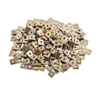 FOCMKEAS 50 Pcs M4×7×2mm Square Nuts Carbon Steel Colorful Square Thin Nut Metric Coarse Thread Zinc Plating Machine Screw Nuts Fasteners for 3D Printers DIY Home Repairs Professional Engineering