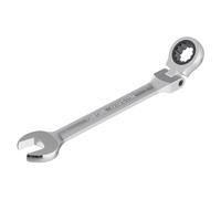 FOCMKEAS 7mm Flex-Head Ratcheting Combination Wrench Metric 72 Teeth 12 Point Ratchet Box Ended and Open End Spanner Tools, Flexible Head Gear Wrench, Heat-Treated CR-V