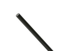 FOCMKEAS Carbon Fiber Rod, 8mm x 500mm Solid Matte Round Bar Pole for RC Airplane DIY Craft Kite Model Car(Black)