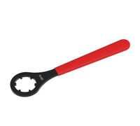 FOCMKEAS O Type Spanner,ER16 Wrench for ER16 Collet Chuck Clamping Nut with Red Non-slip Handle,cnc er wrench