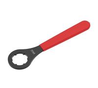 FOCMKEAS O Type Spanner,ER32 Wrench for ER32 Collet Chuck Clamping Nut with Red Non-slip Handle,cnc er wrench