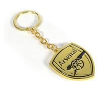 FOCO Arsenal Mono Crest Gold Keyring, Shield Design with Cannon Logo