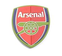 FOCO Arsenal Official Club Crest Shield Shaped Football Magnet, Red and Green