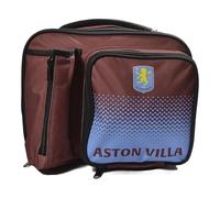 Aston Villa Official Lunch Bag with Bottle Holder, Claret and Blue, Fade Design
