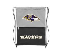 FOCO Baltimore Ravens Split Color Drawstring Bag