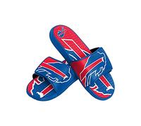 FOCO Buffalo Bills NFL Mens Colorblock Big Logo Gel Slides - L
