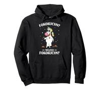 Foco Cake Chocolate Cake Unicorn Fairy Tale Mythology Pullover Hoodie, Adult Unisex, Black, Medium