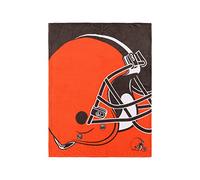 FOCO NFL American Football Cleveland Browns Fan Supreme Slumber Plush Throw Blanket