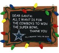 FOCO Dallas Cowboys Resin Chalkboard Sign Ornament