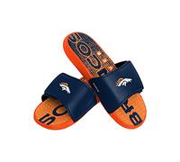 FOCO Denver Broncos NFL Mens Gradient Wordmark Gel Slide - L
