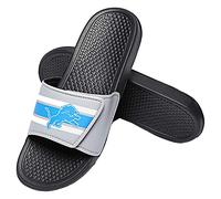 FOCO Detroit Lions NFL Mens Stripe Mens Legacy Sport Slide - L