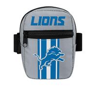FOCO Detroit Lions NFL Team Stripe Tumbler/Travel Mug Fanny Pack, Top & Front Zippered Pockets