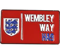 FOCO England Crest Wembley Way Street Sign Badge, Red, Official Merchandise