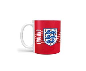 FOCO England FA Official Football Mug, Three Lions Crest Design, Red and Blue