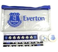 FOCO Everton Clear Pencil Case Stationery Set