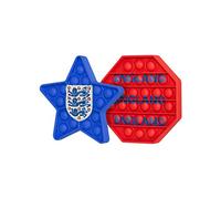 FOCO Football World Cup European England 2 Pack Hexagon & Star Push-Itz Fidget Sensory Button POP Toy Trend