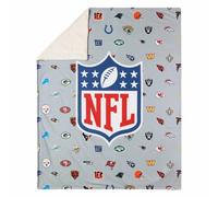 FOCO Forever Collectibles NFL All Team Logo Sherpa Blanket - 50x60 - Ultra Soft (NFL - Multicolor,)