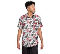 FOCO Fulham FC Football Club Tropical Short Sleeve Button Up Summer Floral Shirt Premier League Small