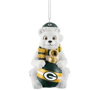 FOCO Green Bay Packers Polar Bear Holiday Ornament