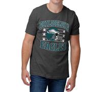 Foco Gridiron Glory NFL Team Logo T-Shirt, Dark Heather Grey, XL