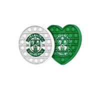 FOCO Hibernian FC Football EPL League One Championship 2 Pack Circle & Heart Push-Itz Fidget
